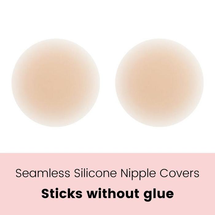 Medium adhesive silicone nipple covers