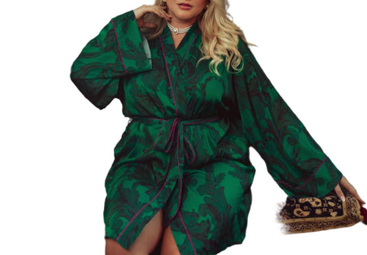 Satin Short Robe